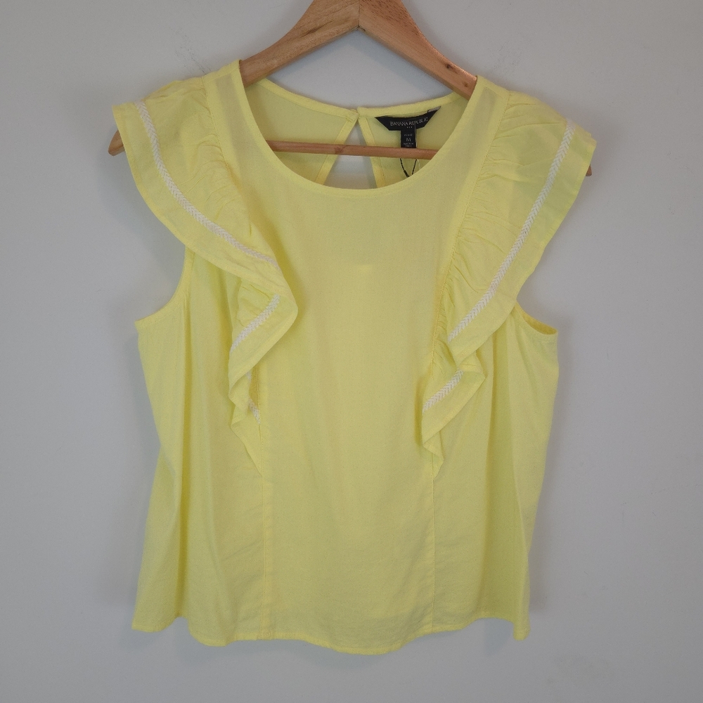 Banana Republic Women’s Petite Embellished Open Back Top